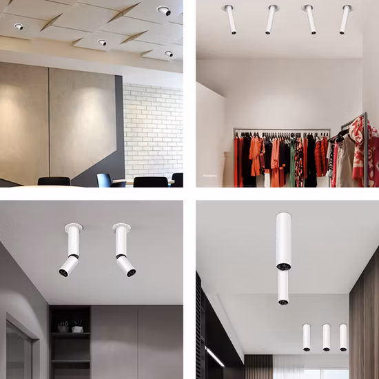 全方向に調整可能なムービングヘッドアルミr LEDスポットライトランプ